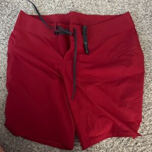Red Athletic Shorts/swim Lululemon